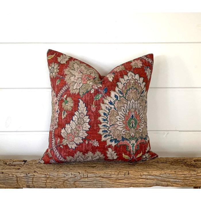 Bungalow Rose Floral Cotton Reversible Pillow Cover & Reviews Wayfair